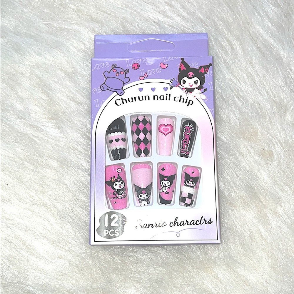 Kuromi Nail Press On Set Sanrio